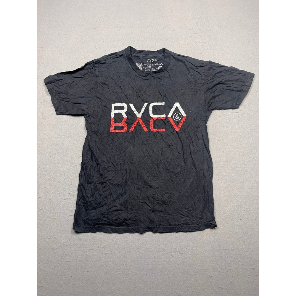 RVCA Artist Network Program T-Shirt Mens Large Black Cotton Graphic Excellent